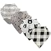 Yoga Sprout Baby Bandana Bib with Teether, Bear Hugs 4 Pack, One Size