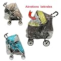 Habillage pluie universel pour poussette avec canopy