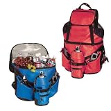 Picnic Time Beach Bag Deluxe 22in. Insulated Backpack w/ 1 Liter Water Duffel (Royal Blue)