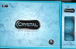 Golf Balls Crystal Soft Feel, Aqua Blue Color, 1 Dozen