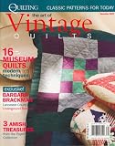 Mccall's Quilting, The Art Of Vintage Quilts, December 2007 Issue