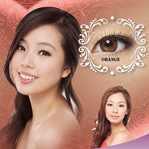L06 CAMAX Monthly 30 Days Circle Color Lens Eye Makeup One Pair Set (Orange)