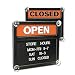 Headline Sign Products - Headline Sign - Double-Sided Open/Closed Sign w/Plastic Push Characters, 14-3/8 x 12-3/8 - Sold As 1 Each - Turn around Open/Closed panel. - Changeable grooved message area. - Sign includes 258-pieceTabbee 3/4" letters, numbers and symbols. - Additional sets of Tabbee characters in their own plastic storage container sold separately. - Suction cups for quick installation included.