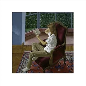 El Libro y la Fantasia by Juan Lascano poster print,14 in. x 13.9 in.