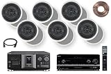 Sony 300-Disc Mega-Storage CD Changer / Player + Sony HD Digital Cinematic Sound 735 Watts 7.1 Channel 3D A/V Receiver with iPhone & iPod Playback + Yamaha Natural Sound Custom Install In-Ceiling 2-Way 150 watts Speaker (Set of 6) with 8