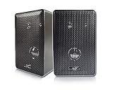 Acoustic Audio 251B 400 Watt Pair Black 3-Way Indoor/Outdoor Speakers