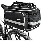 Mountain Bike Bag 600D multi-functional Oxford Waterproof Bicycle Bag Cycling Rear Seat Trunk Bag Panniers Bicycle Accessories With Raincoat