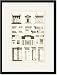 Black Framed/Matted Print 17x23, Hellenic Chapel and Decorative Forms