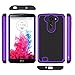 LG G Vista Case, LK [Shock Absorption] [Impact Resistant] Hybrid Dual Layer Armor Defender Protective Case Cover for LG G Vista (Purple)