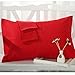 YAROO Pillow Cases Queen Size(20x30),100% Cotton 250 Thread Count,Envelope Closed,No Zipper，Set of 2,Red