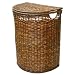 Brown Halfmoon Hamper with Linen