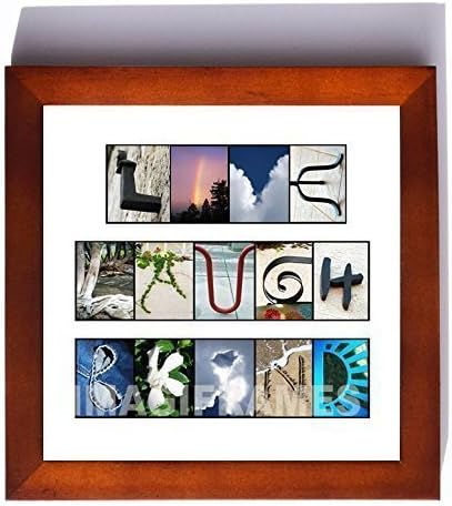 Framed Photo Letter Art - Custom Alphabet Photography - LIVE LAUGH BE KIND