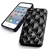 Apple iPhone 4/4S Premium Diamond Puffy Case - BLACK