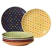 Polka-Dot Dessert Plates Set of 6