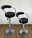 Modern Contemporary Adjustable Bar Stools, Set of 2