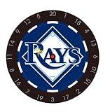 MLB Tampa Bay Devil Rays Bristle Dart Board With Darts And Flights