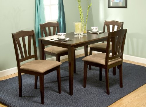 5pc Metropolitan Espresso Finish Chairs Set