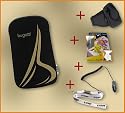 DAS ORIGINAL YAYAYGO STARTER SET FÜR IHR Nokia 5800 XpressMusic : Bugatti GoldenB Tasche für Ihr Nokia 5800 XpressMusic + Kfz Ladekabel für Ihr Nokia 5800 XpressMusic + Displayschutzfolie für Ihr Nokia 5800 XpressMusic + Sportliche Oberarmtasche aus Neopren + Original yayago Lanyard