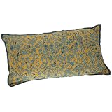 1891 by SFERRA Swizzle Linen 10 by 20-Inch Decorative Pillow, Mustard by 1891 SFERRA