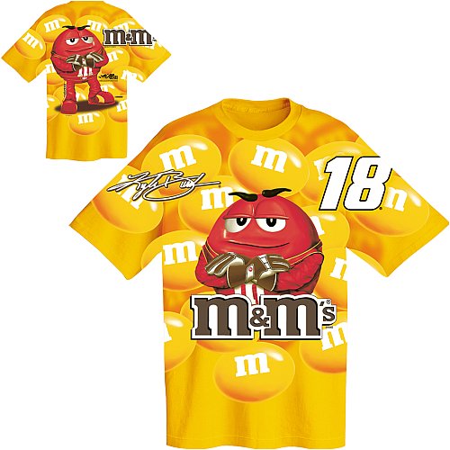 Buy Chase Authentics Kyle Busch M&M's Allover Print T-Shirt by Chase Authentics