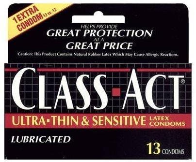 Class Act Condoms (Box of 13)