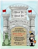 Knight Castle Birthday Party Invitations - Set of 20