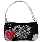 MLB Philadelphia Phillies Ladies Sports Luxe Wristlet - Black