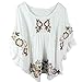 Ashir Aley Casual Embroidered Mexican Peasant Cotton White Vintage Blouse, Medium Petite, White