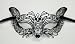 Halloween Laser Cut Metal mask in Black finsh