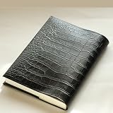 ほぼ日手帳　カズンサイズ用手帳カバー (クロコダイル型ブラック)