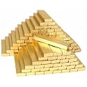 100 Gold Cotton Boxes Bracelet Watch Gift Box Display 8 1/8"
