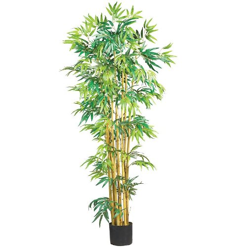 New Nearly Natural 5' Multi Bambusa Bamboo Silk Tree Elegant Realistic Look Feel Attractive Pretty