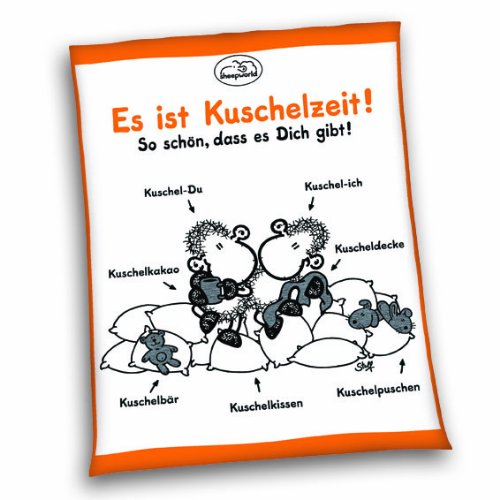 Herding 717205036 Kuscheldecke Sheepworld Kuschelzeit, 150 x 200 cm