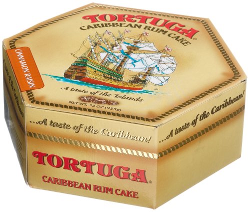 Tortuga Caribbean Rum Cake, Cinamon Raisin, 33-Ounce Box by Tortuga