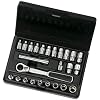 GearWrench 8925 25 Piece 1/4-Inch Drive (13mm) Pass Thru Ratchet Set SAE and Metric