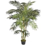 Potted Deluxe Reed Faux Palm Tree - 6'