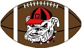 Georgia Bulldogs Large 3' 6 x 6' Football Rug