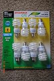 PACK OF 8 SYLVANIA CF13EL CFL SOFT WHITE LIGHT BULBS 13 WATT REPLACES 60 WATT 2700K