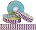 5 Yards Purple with Gold Metallic Chevron 5/8