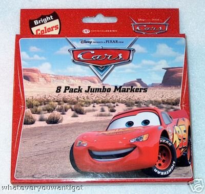 Childrens Toyshop  Toys : Disney Cars: 8 Pack Jumbo Markers