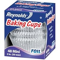 Reynolds Baking Cups, Mini Foil, 48-Count  (Pack of 24)
