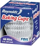 Reynolds Baking Cups, Mini Foil, 48-Count  (Pack of 24)