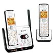 AT&T DECT 6.0 Digital Dual Handset Cordless Telephone System - Silver (CL82209)
