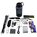 30 in 1 ULTIMATE Survival Bottle & Emergency Outdoor Kit Whistle Compass