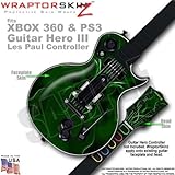Abstract 01 Green WraptorSkinz Skin fits XBOX 360 & PS3 Guitar Hero III Les Paul Controller (GUITAR 