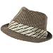New Woven Braid Necktie Band Fedora Trilby Hat Large Extra Large Brown