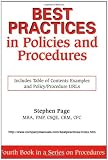 Best Practices in Policies and Procedures