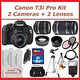 Canon EOS Rebel T3i SLR Digital Camera Kit with Canon 18-55mm Lens + Canon  ....