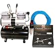 IWATA CUSTOM MICRON CM-C PLUS AIRBRUSHING SYSTEM WITH AIRBRUSH-DEPOT MODEL TC-196