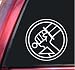 Hellboy Bureau for Paranormal Research and Defense Vinyl Decal Sticker - White